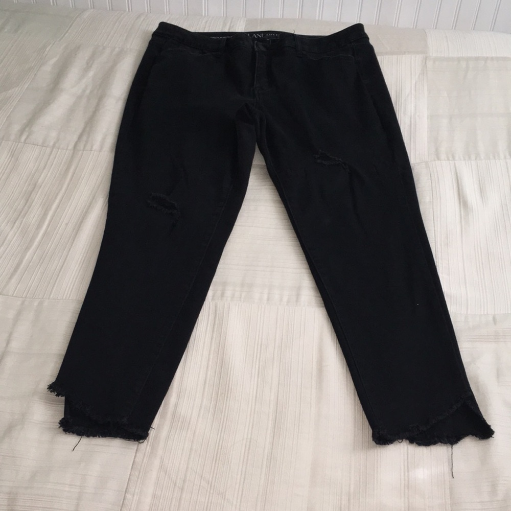 Lane Bryant Black Midrise Ankle Jeans